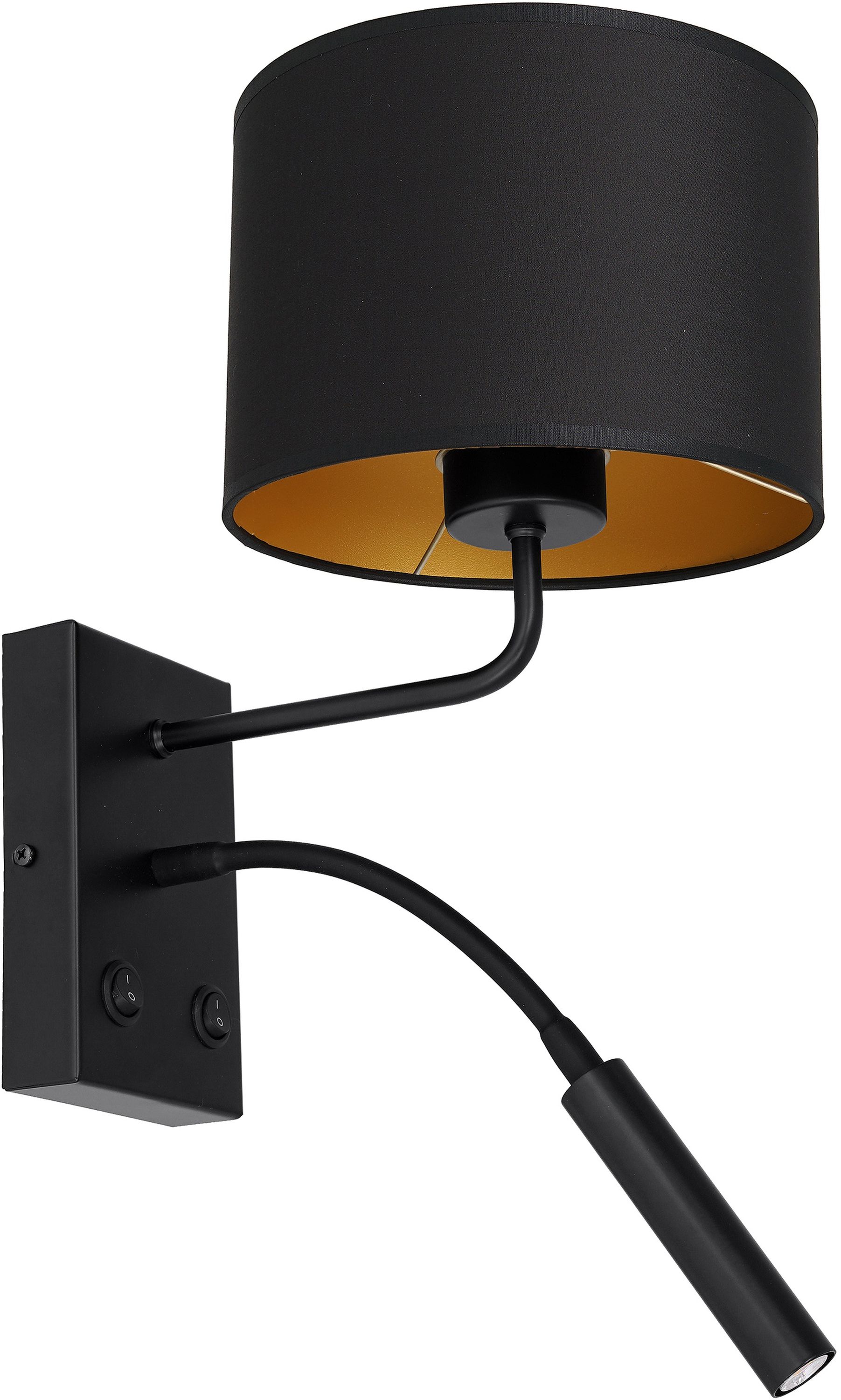 Darmowa Dostawa - Kinkiet 2x60 W czarny Luminex Arden 3487