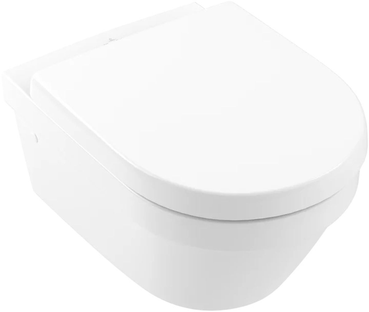 Darmowa Dostawa - Zestaw miska z deską wisząca bez kołnierza biały Villeroy & Boch Architectura 4694HR01