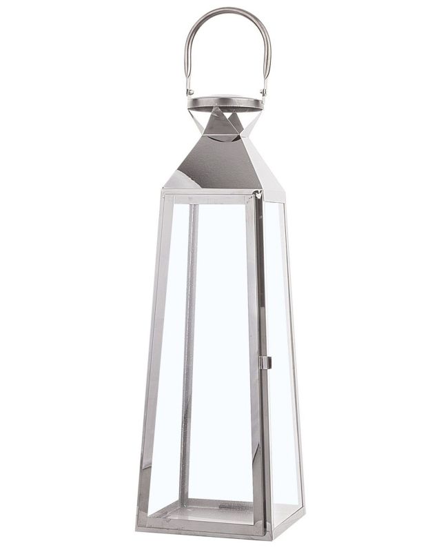 Lampion Crete Metal Srebrny 1 szt.