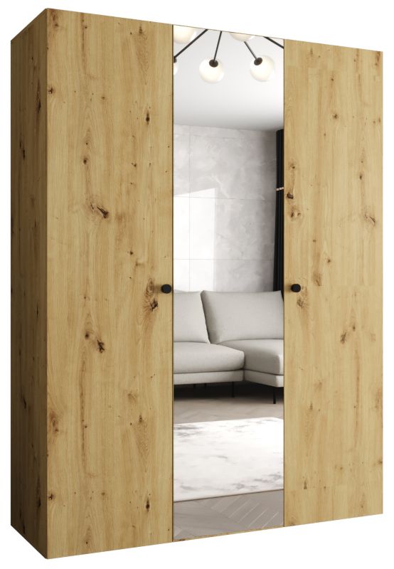Szafa uchylna Abiks PARMA 2 150 wys. 202 cm Artisan + u. Czarny 1 szt