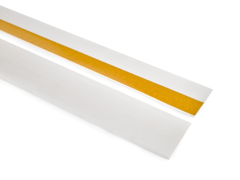 Listwa maskująca PCV 30x30mm, QUEST do drzwi i okien, płaskownik wykończeniowy PCV ozdobny, biały, 5m