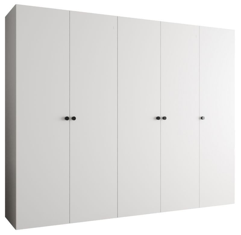 Szafa uchylna Abiks PARMA 1 250 wys. 202 cm Biały + u. Czarny 1 szt