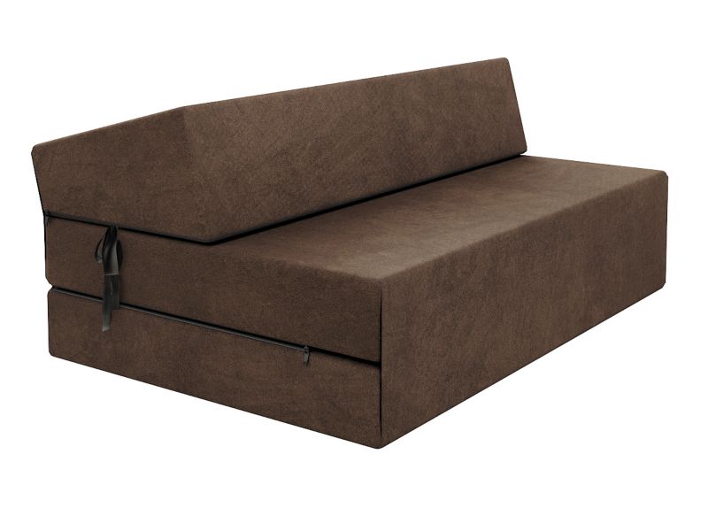 Materac fotel kanapa rozkładana SARA BRĄZ 120x200x14 cm pianka poliuretanowa 1 szt.