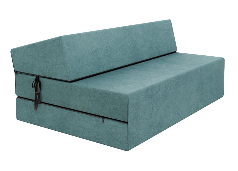 Materac fotel kanapa rozkładana SARA TURKUSOWA 120x200x14 cm pianka poliuretanowa 1 szt.