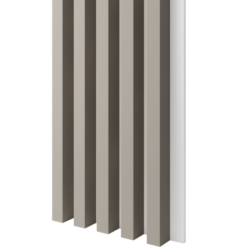 Lamele 3x4cm na białej płycie MDF LAMELE3D piaskowy beż 1 szt