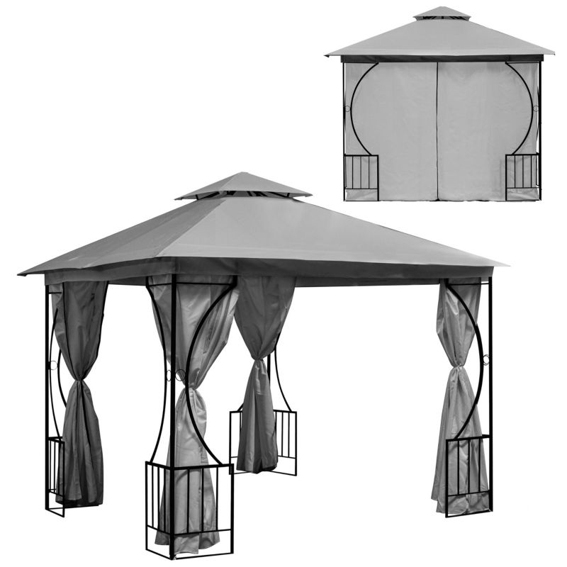 Pawilon ogrodowy MultiGarden 3x3m 4 pełne ściany 1 szt.