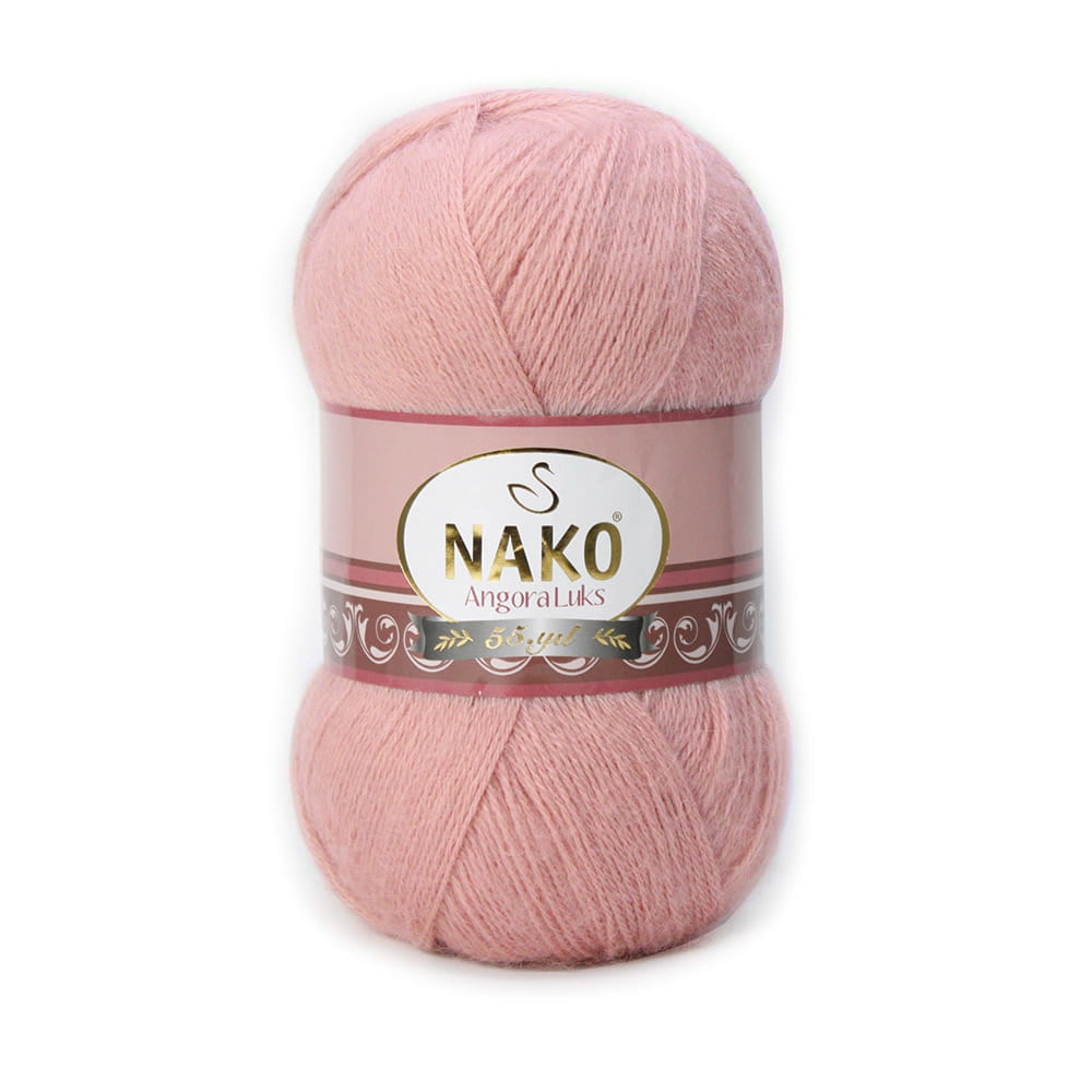 Włóczka NAKO ANGORA LUKS 100g kolor: 11251/brudny róż