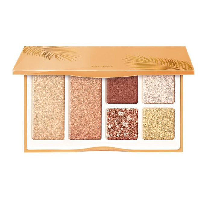 PUPA Milano Shine Bright Paleta do makijażu oczu i twarzy, 13,6 g