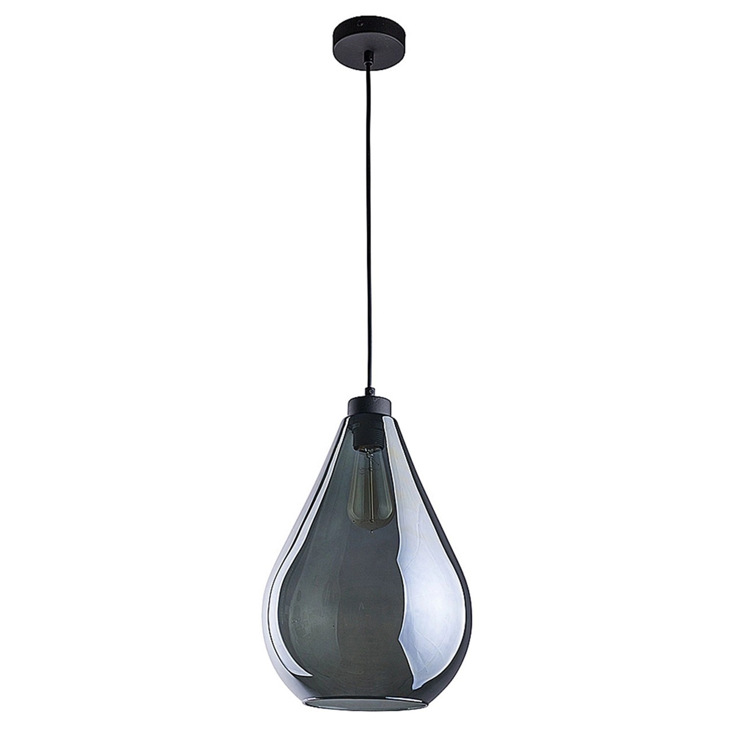 TK Lighting Lampa wisząca FUENTE grafit 1x60W E27