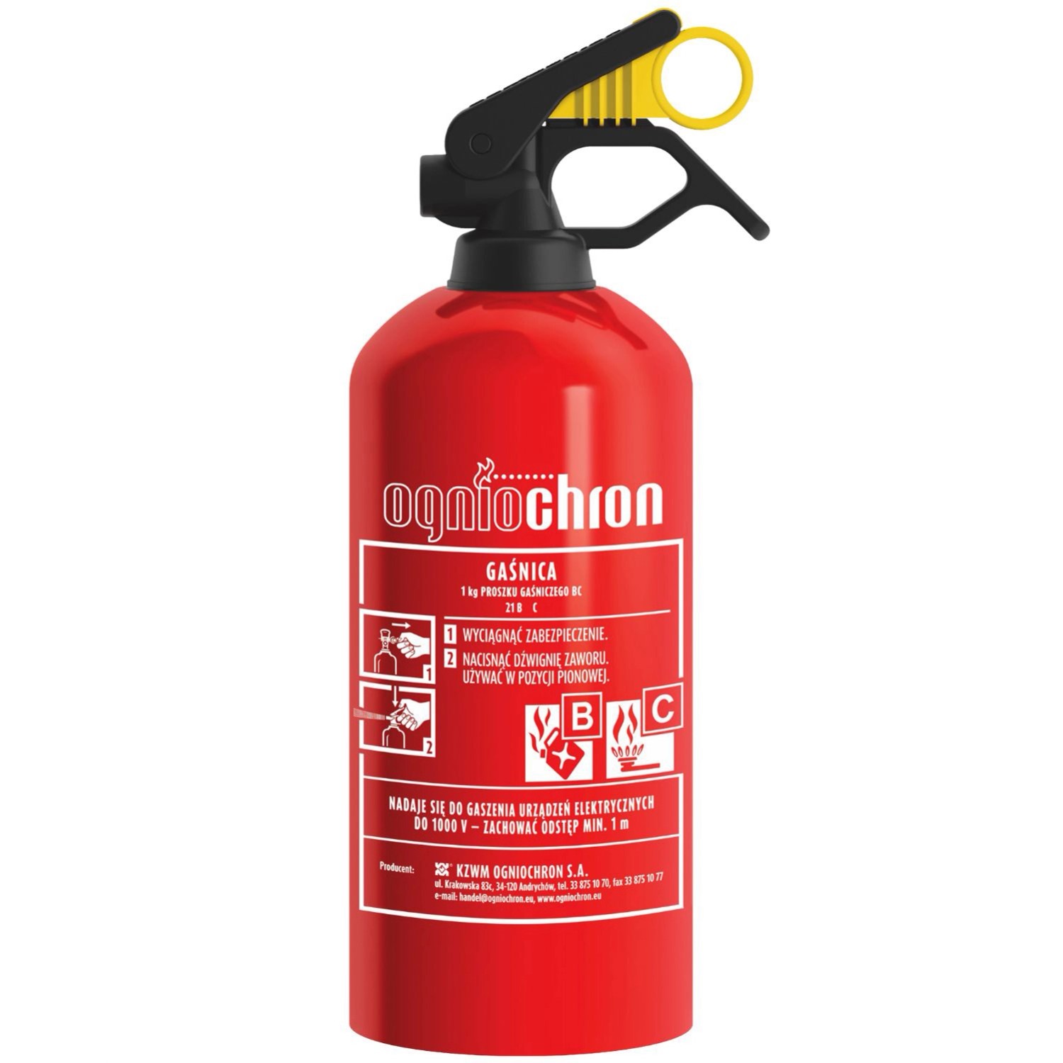 Bottari Gaśnica samochodowa proszkowa 1 kg BC