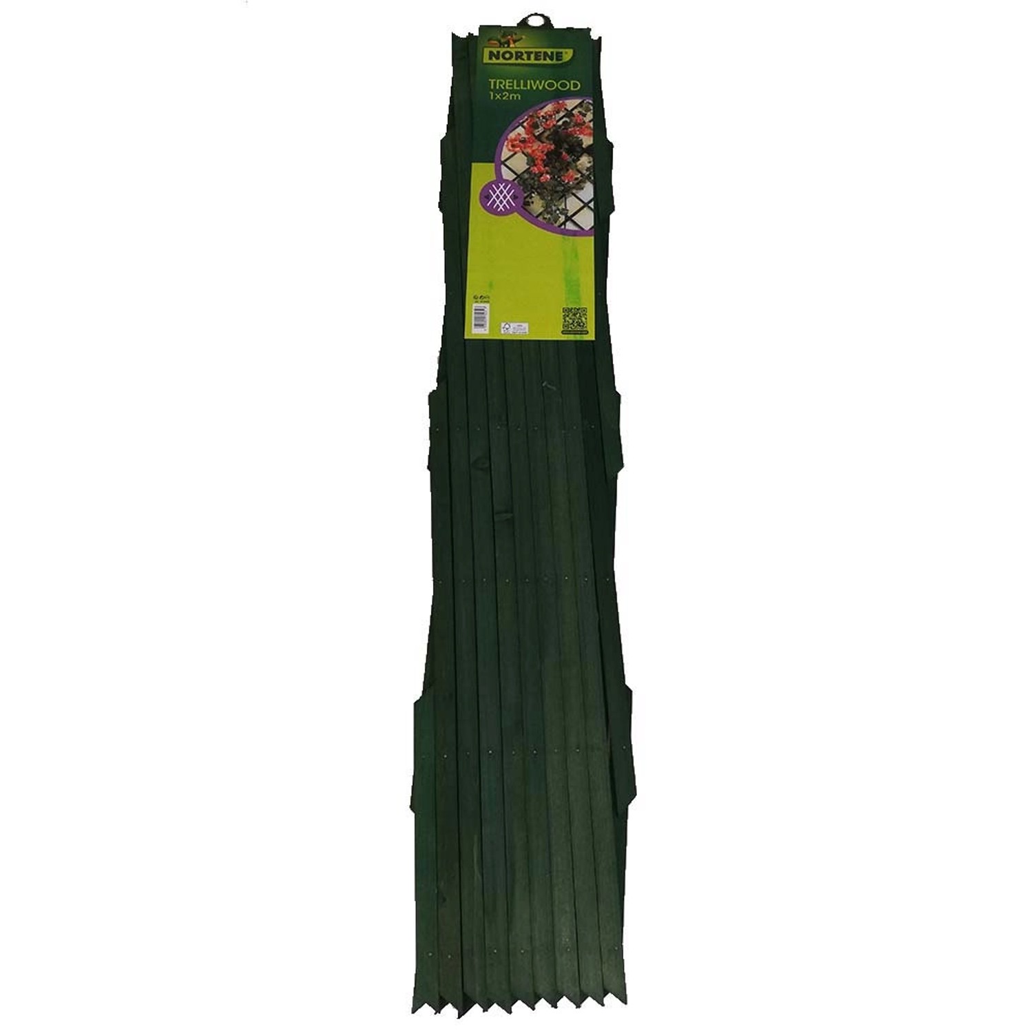 Kratka drewniana zielona - 100 x 200 cm