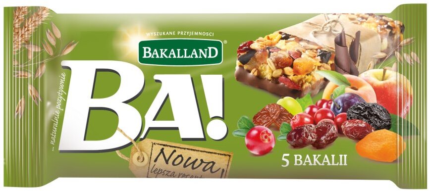 Baton zbożowy Bakalland BA! 5 bakalii, 40g