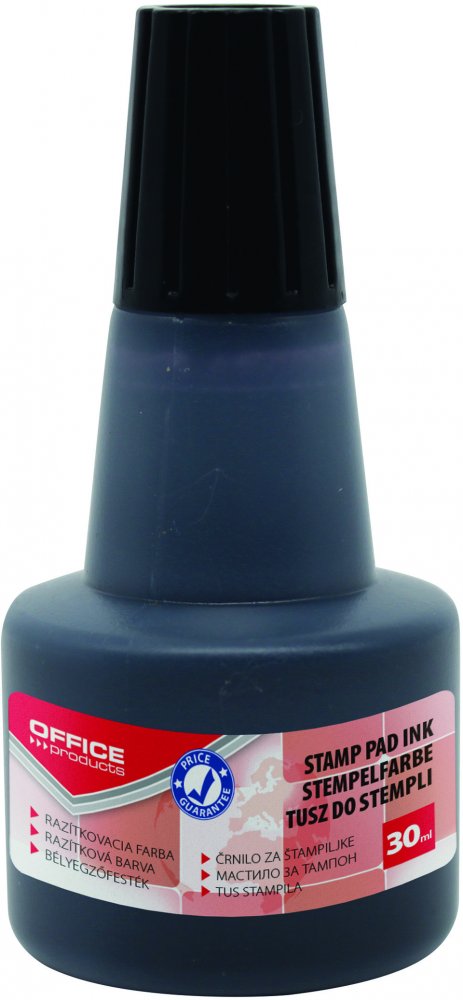 Tusz do stempli Office Products, 30ml, czarny