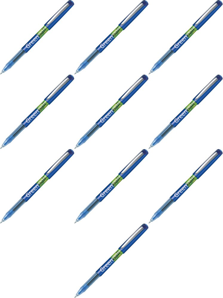10x Pióro kulkowe Pilot, GreenBall, 0.7mm, niebieski