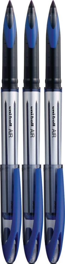 3x Pióro kulkowe Uni-ball UBA-188L AIR , 0.7mm, niebieski