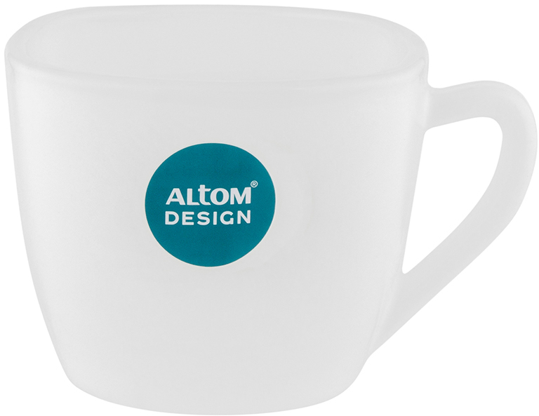 Kubek Altom Design White Harmony, 250ml, szkło, 6 sztuk, biały