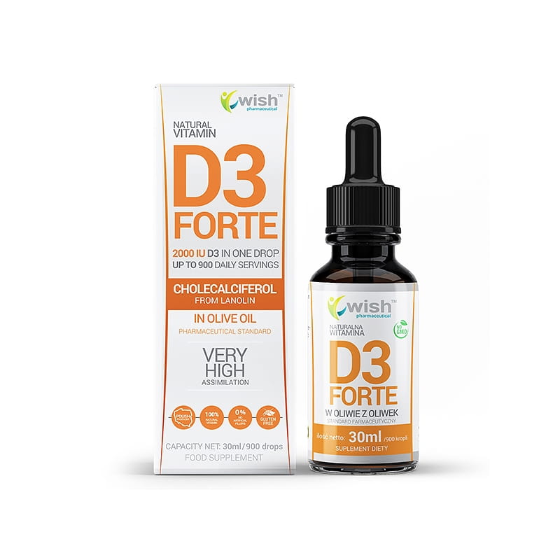 Witamina D3 FORTE 30ml Wish