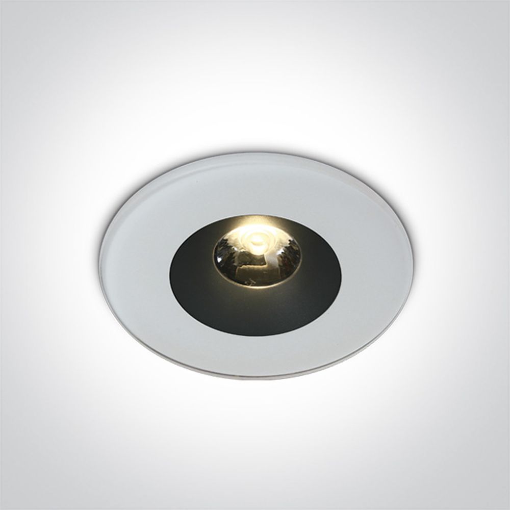 One Light Baida lampa podsufitowa zewnętrzna 1x6W biała 10106V/W/W