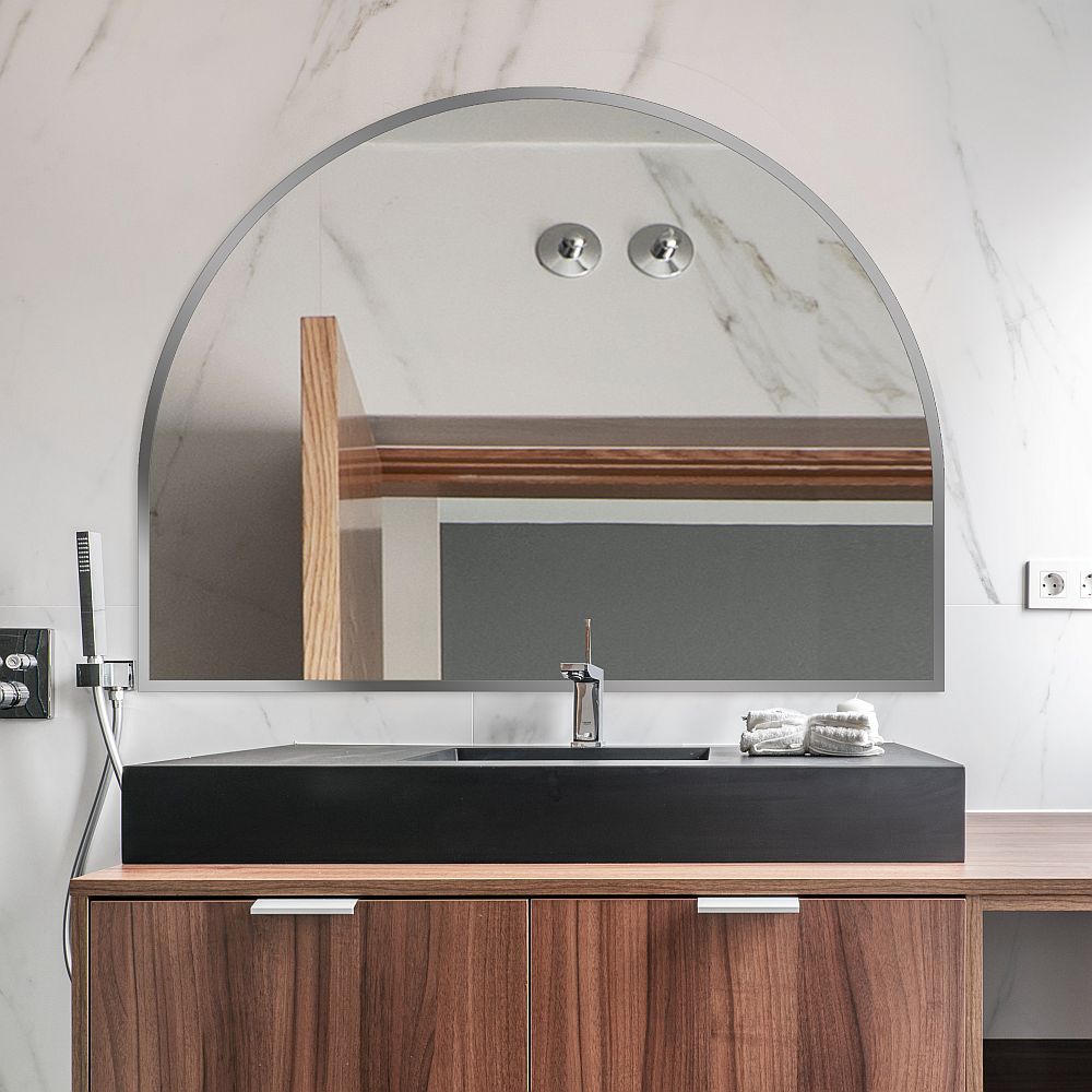 Guarda Musa lustro 100x70 cm srebrny FOR-MUS-SREBRNY-100X70