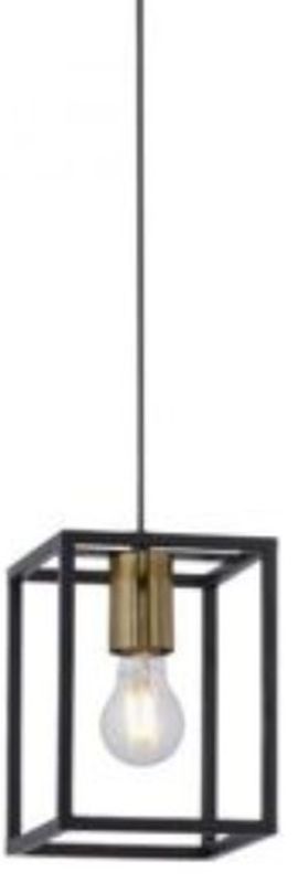 Just Light Fabio lampa wisząca 1x60W czarny/mosiądz mat 15813-60