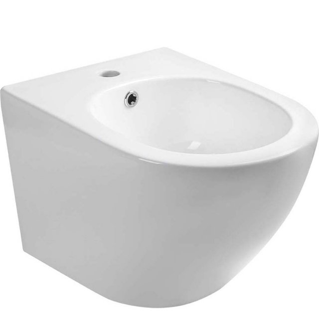 LAVEO Bidet podwieszany DESNA z otworem na baterię biały VBD_600C
