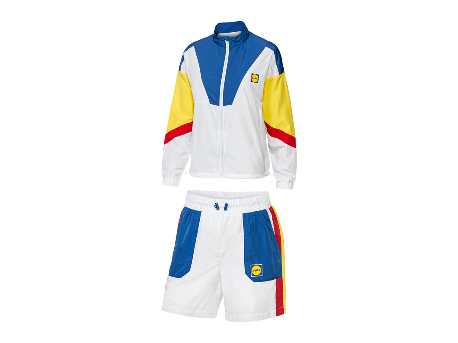 Crivit Dres damski z kolekcji Lidla bluza + szorty Biały, S36/38
