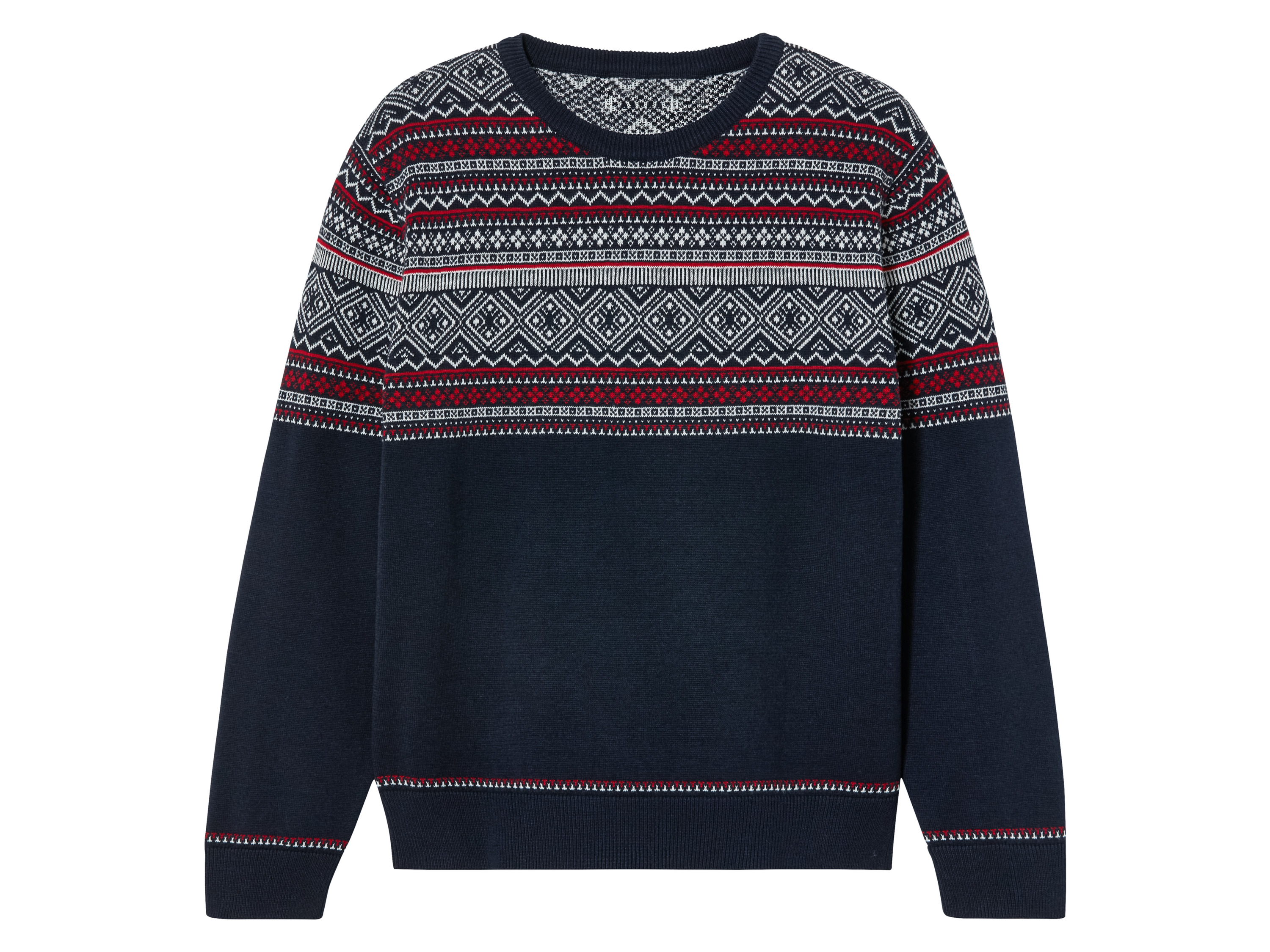 pepperts! Sweter chłopięcy 158/164, Biały/ czerwony/ granatowy