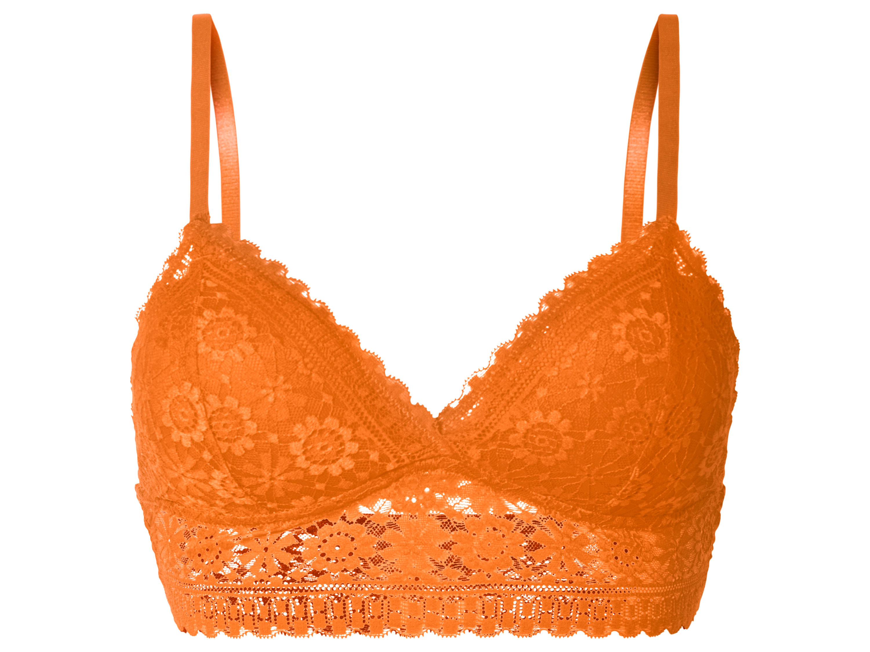 esmara Biustonosz typu bustier z koronką S 36/38, Pomarańczowy