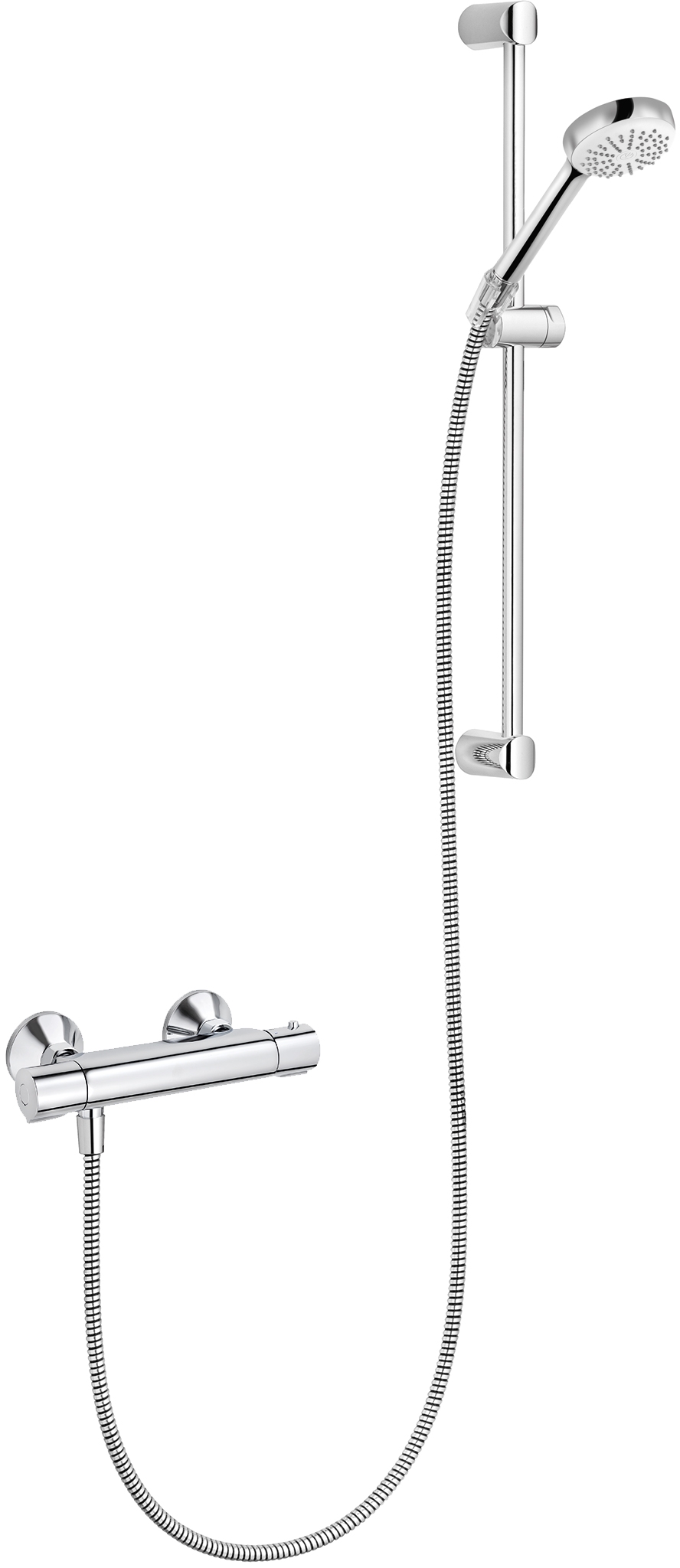 Darmowa Dostawa - Zestaw prysznicowy ścienny chrom Kludi Logo Shower Duo 685750500
