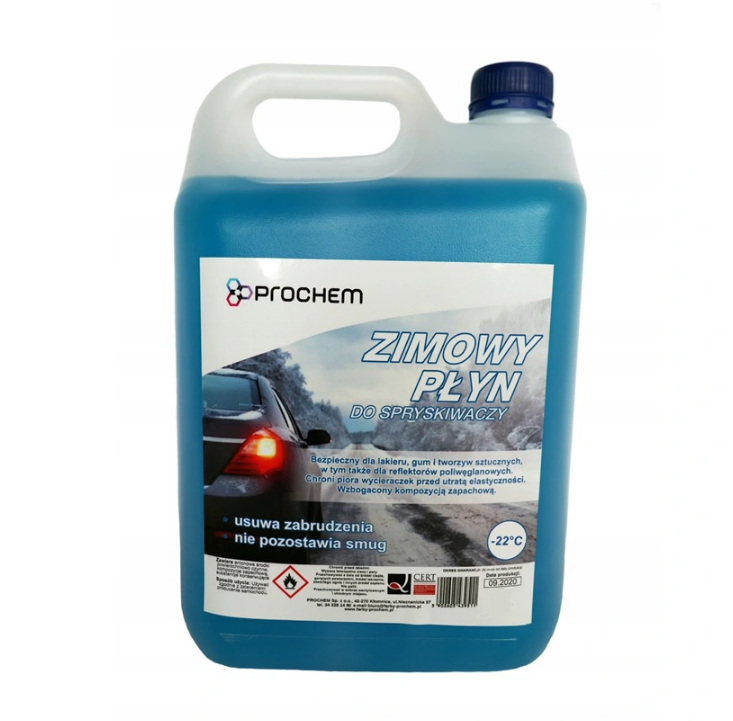 PROCHEM ZIMOWY PŁYN DO SPRYSKIWACZY NA ETANOLU -22 °C 4L - Petrostar