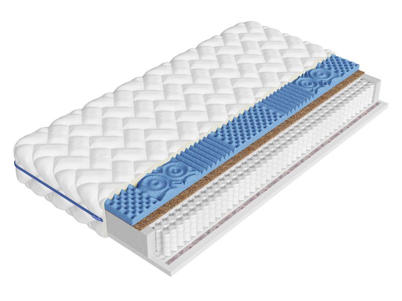 Dwustronny materac MIRJAN 24 sprężynowy wysoki Dalia 24 cm biały 140x200 cm 1 szt.