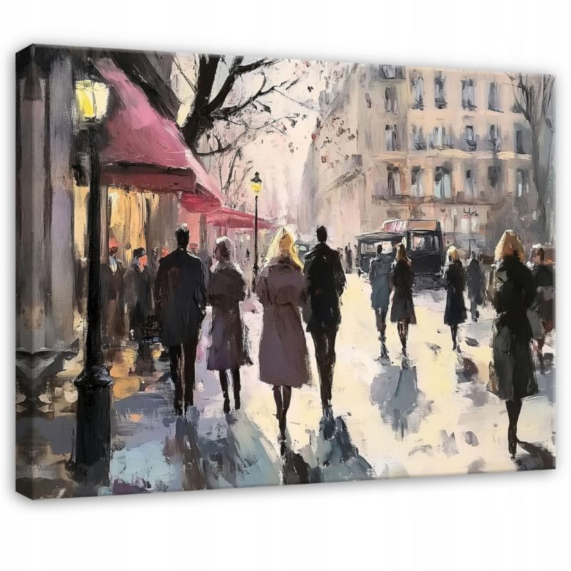 Obraz Miasto Nowoczesny Do Sypialni Salonu Na Płótnie Canvas WALLARENA 120x80 cm Dekoracja Ścienna 1 szt.