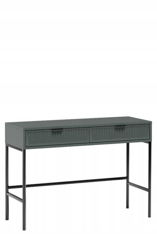 Toaletka Furnidea 110 cm ryflowana stone green metalowe nogi LINK 1 szt.