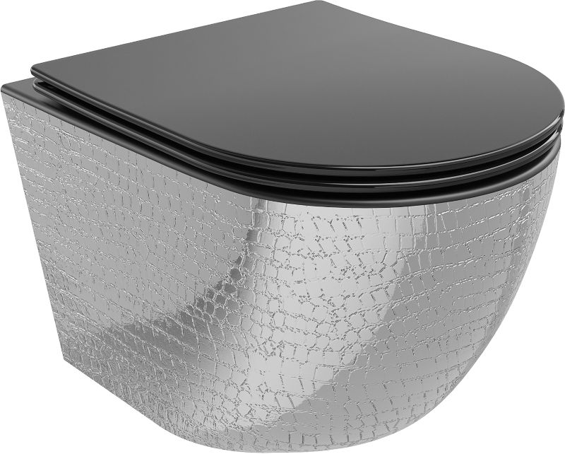 Miski wc Mexen Lena czarny/srebrny 48x36x35.5 cm 1 szt.