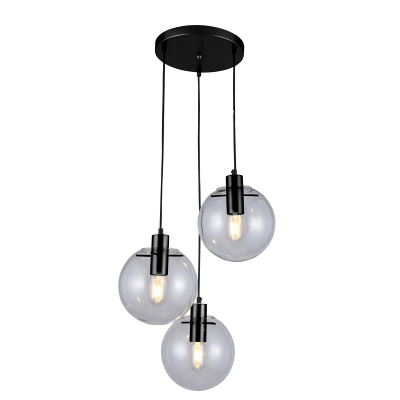 Lampa wisząca Light Prestige Puerto 3 czarna 3 x E14 1 szt.