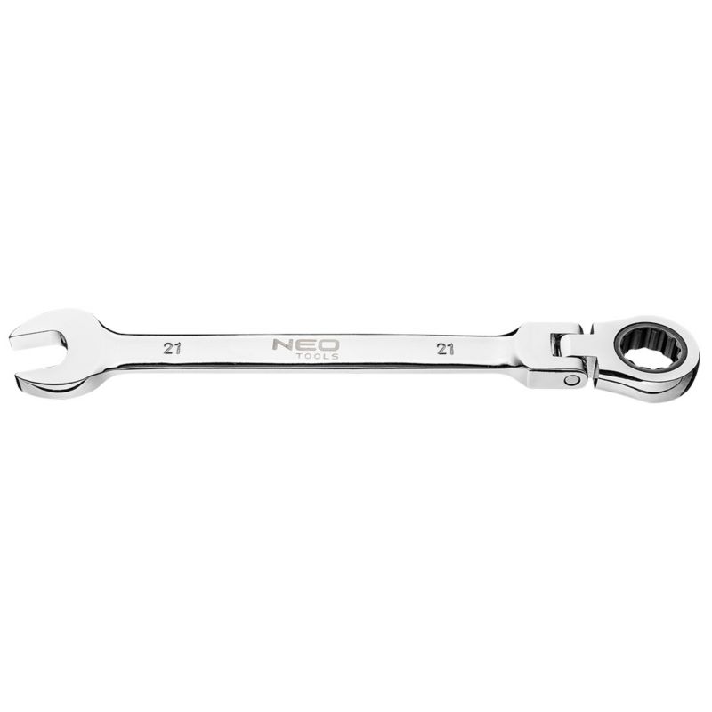 Klucz płasko-oczkowy NEO TOOLS z przegubem i grzechotką 21 mm 1 szt