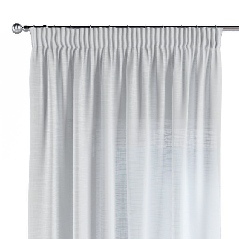 Zasłona na taśmie marszczącej 1 szt. 130 x 245 cm Dekoria prześwitujący ecru 1 szt.
