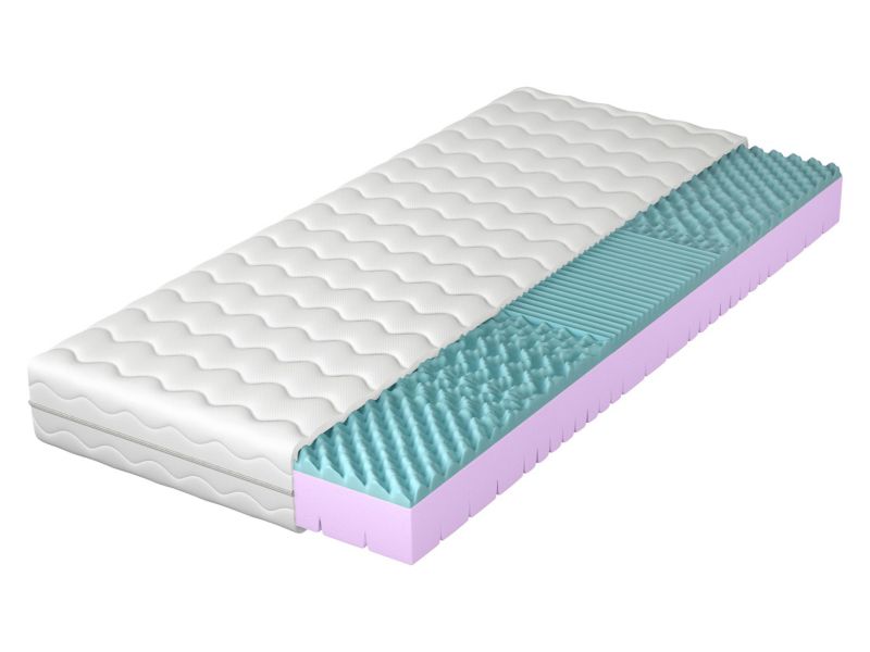 Dwustronny materac MIRJAN 24 piankowy Artemida 19 cm biały 90x200 cm 1 szt.