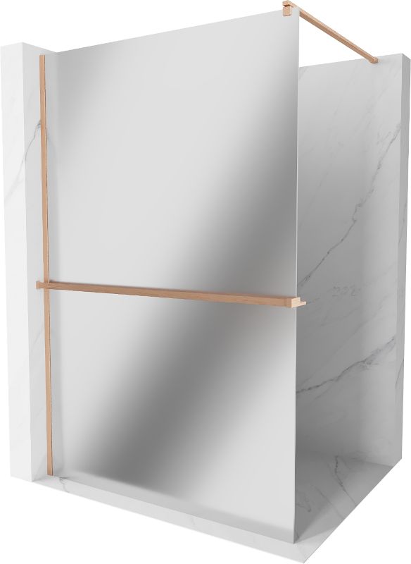 Ścianka prysznicowa Mexen Kioto+ lustro miedź 130x200 cm 800-130-121-65-50 1 szt.