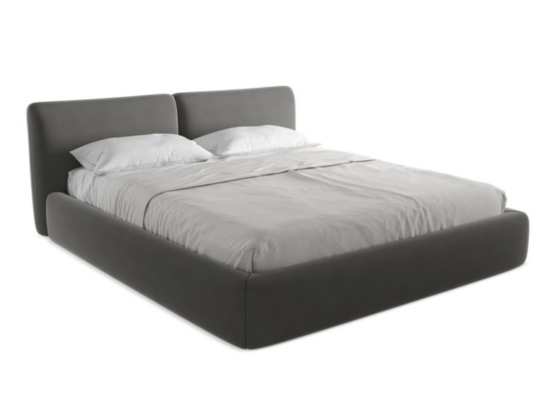 Łóżko Makamii Hoku z weluru 180x200 stalowy 1 szt.