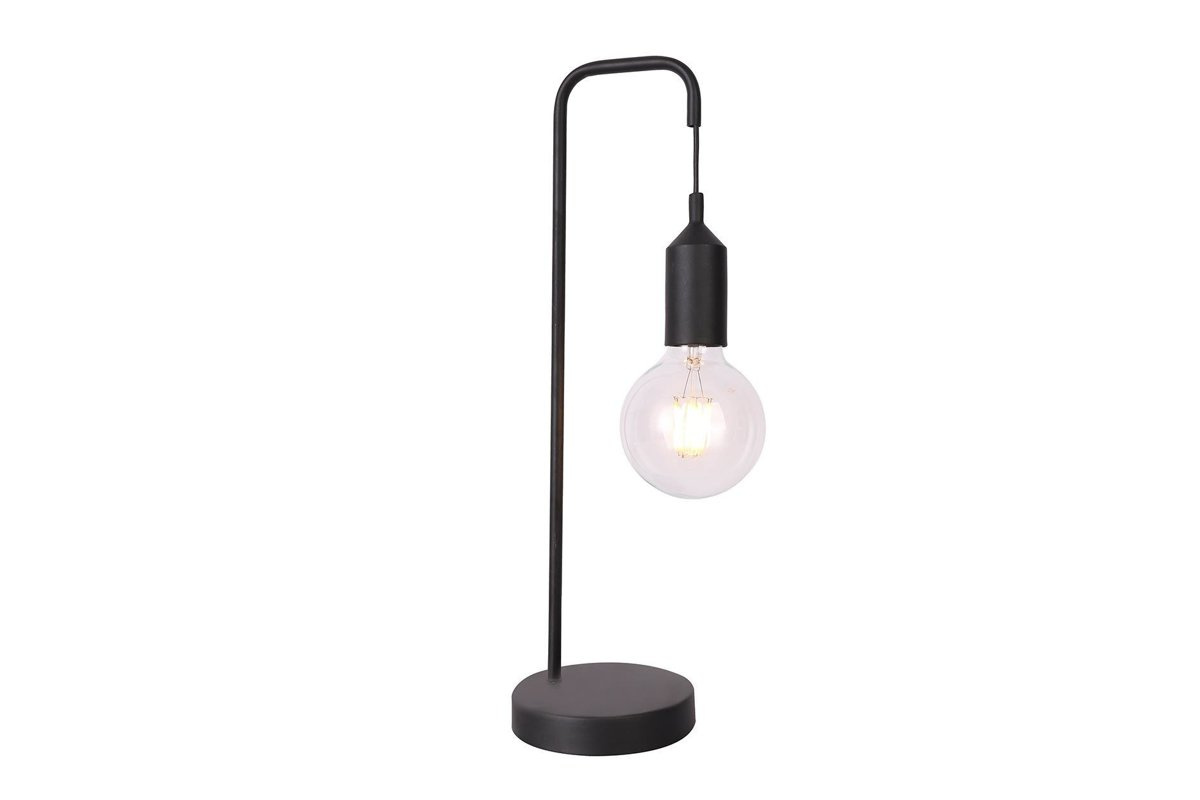 Czarna lampa stołowa Laren Ledea