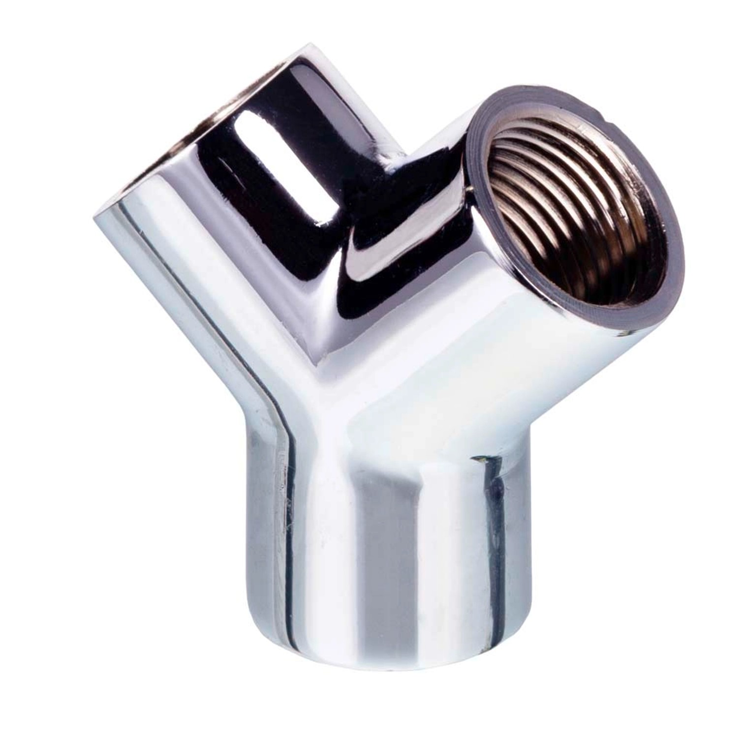 Invena Rozgałęźnik chrom 1/2"