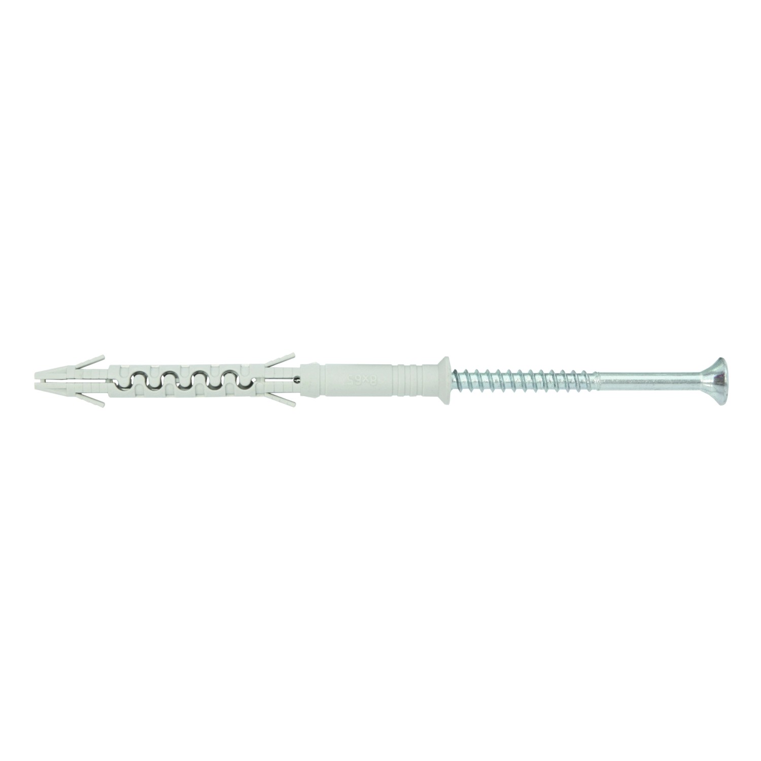 Wkręt-met Kołek ramowy z łbem stożkowym i gniazdem krzyżowym 8 mm x 65 mm