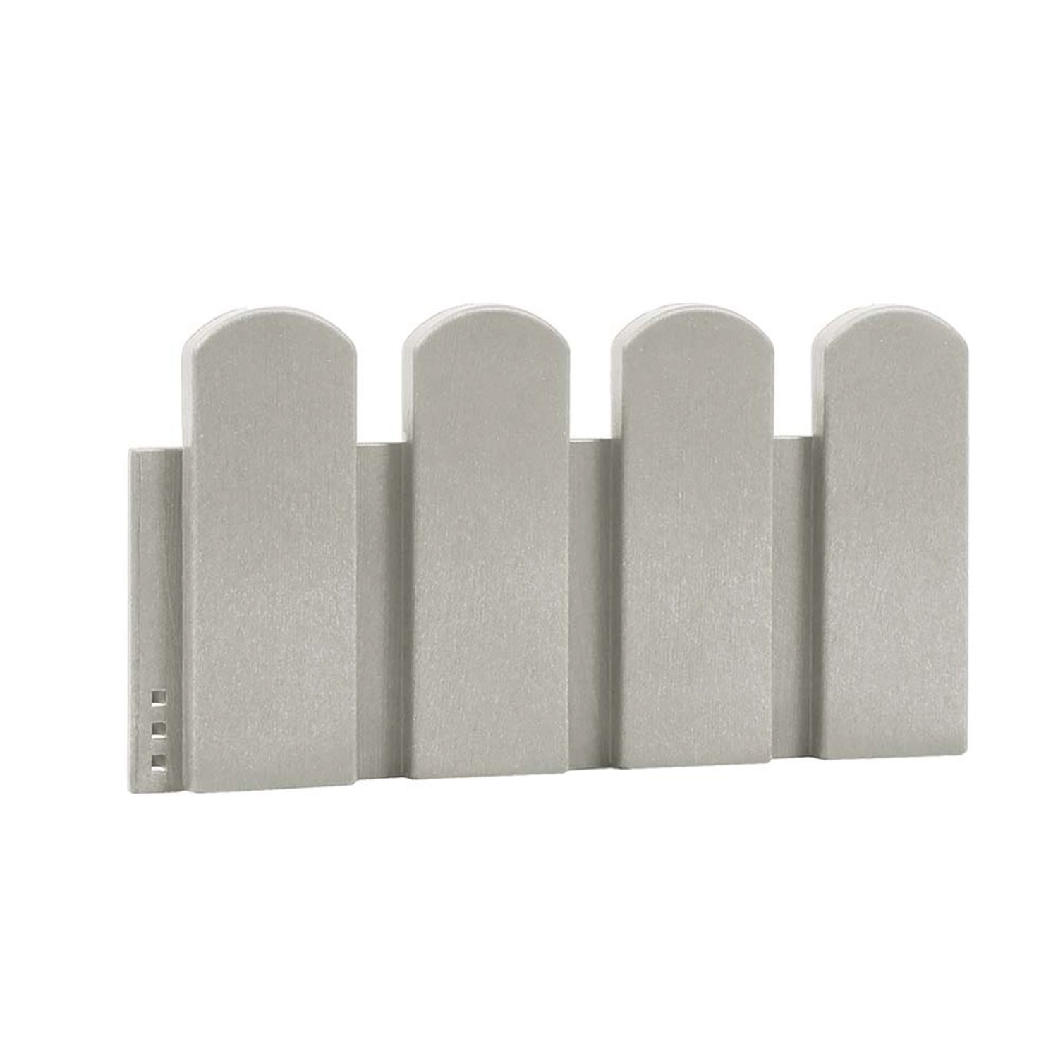 Palisada kompozytowa biała z desek - 40 x 20 x 5 cm