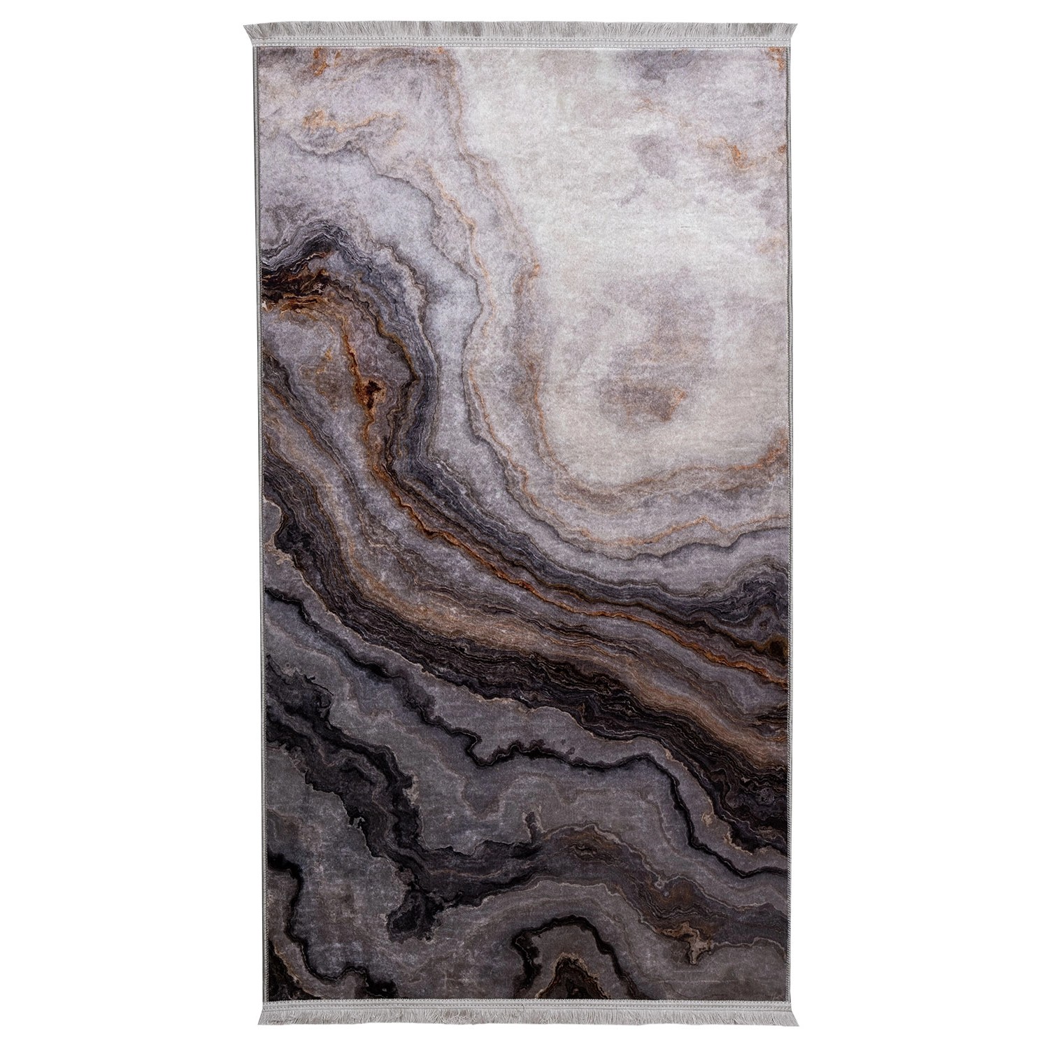 Uniglob Dywan drukowany AGAT 80 x 140 cm szary
