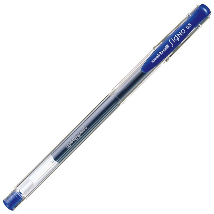 Pióro żelowe Uni, UM-100, 0.3 mm, niebieski