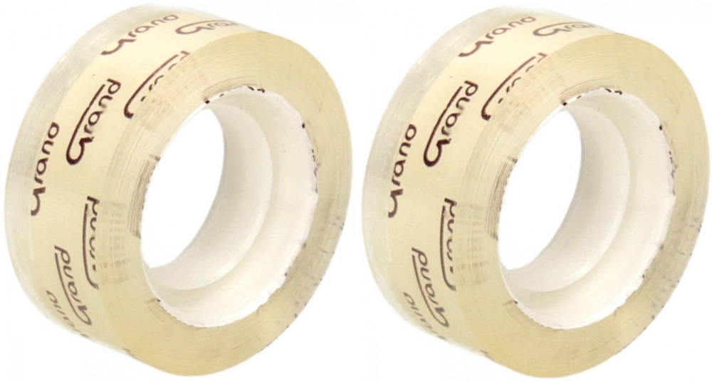 2x Taśma klejąca Grand, 18mm x 30m, przezroczysty