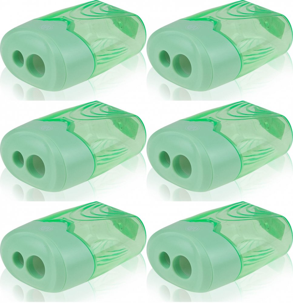 6x Temperówka Astra Wave, z pojemnikiem, 2 otwory, 1 sztuka, mix kolorów pastelowych