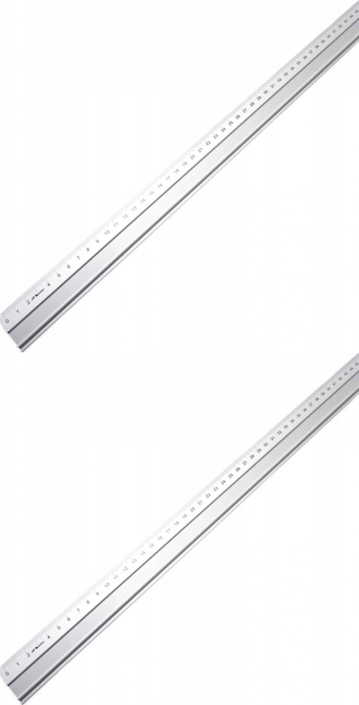 2x Linijka aluminiowa Leniar, 50cm, srebrny