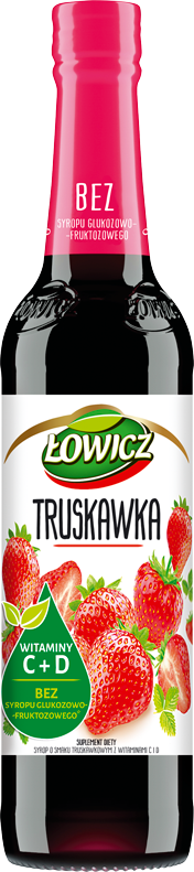 Syrop Łowicz, truskawkowy, 400ml
